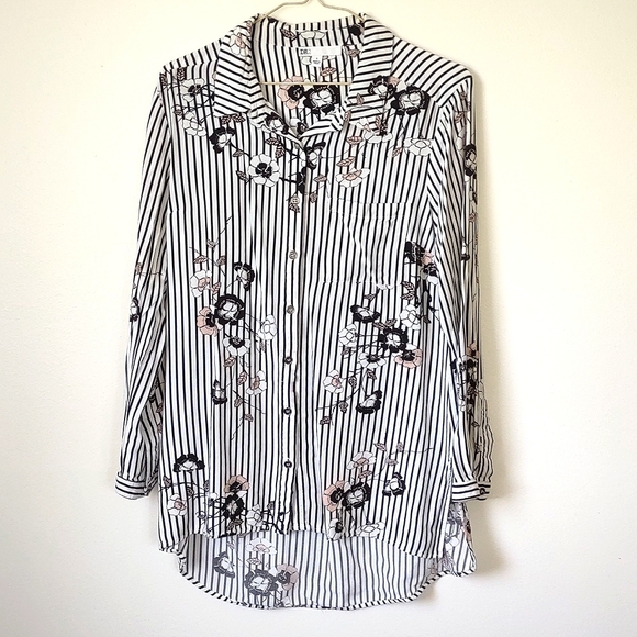 DR2 Small Stripped Button Down Shirt NWOT - Picture 1 of 3